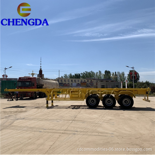 Brand New 3 Axles Container Skeleton Semi Trailer